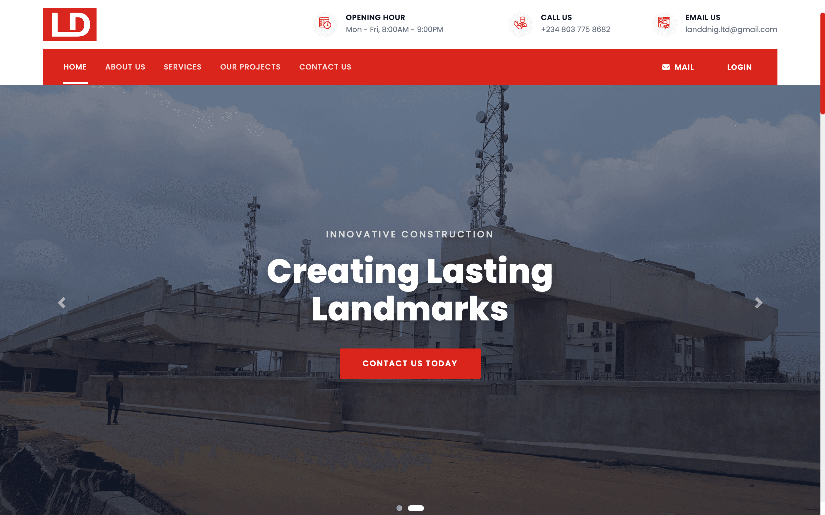 L and D Nigeria: A digital front door for a construction firm